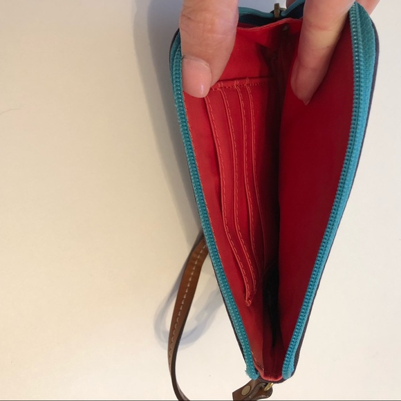 Fossil multicolor wristlet Blue/bright orange - Picture 5 of 5